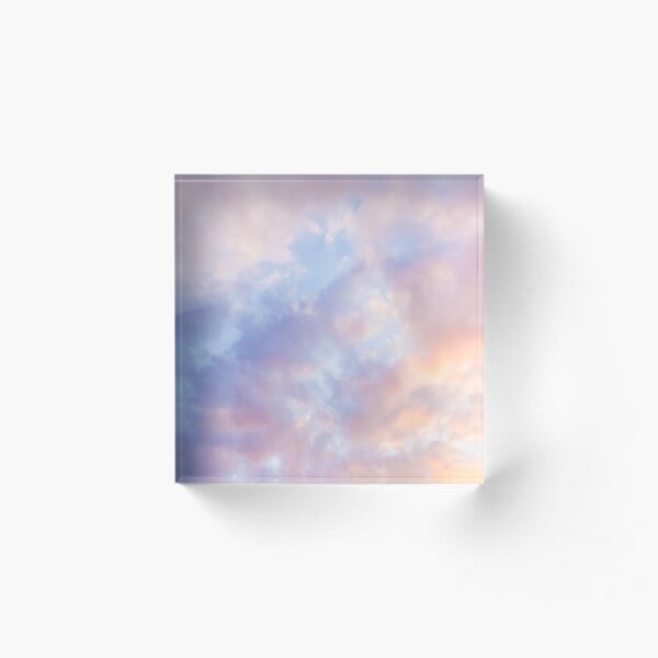 Pink sky Acrylic Block