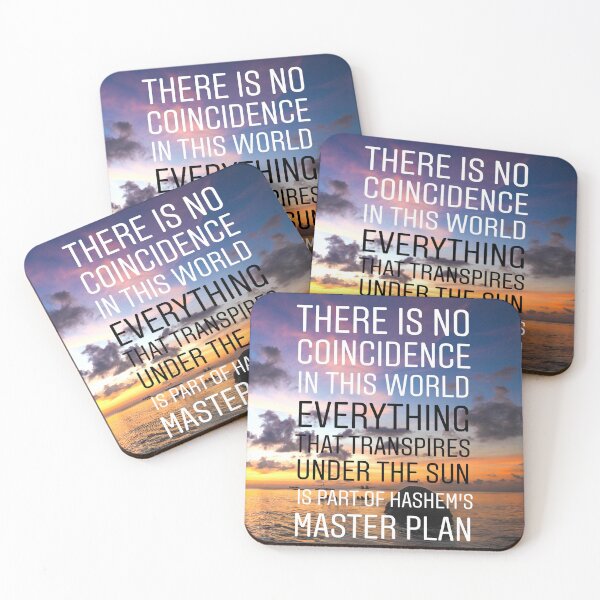 Item preview, There is no coincidence in this world everything that transpires under the sun is part of Hashem's master plan designed and sold by Stories To Inspire - Motivational Jewish Quotes.