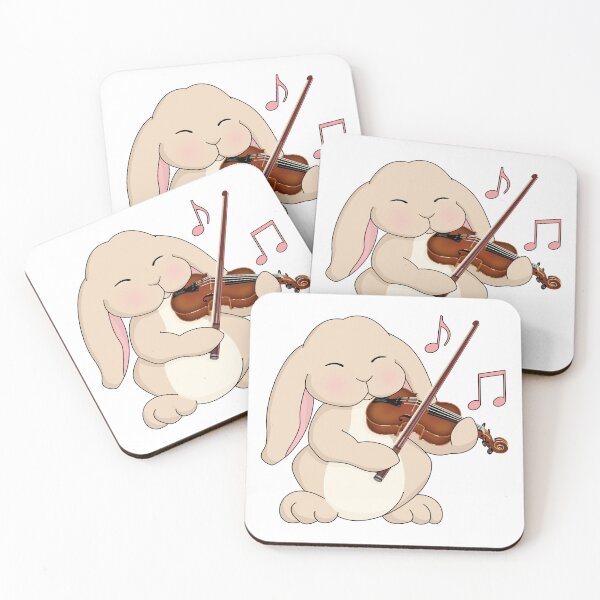 Item preview, Cute Rabbit Playing Violin designed and sold by Jazznote.
