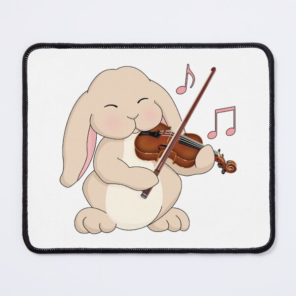 Item preview, Cute Rabbit Playing Violin designed and sold by Jazznote.