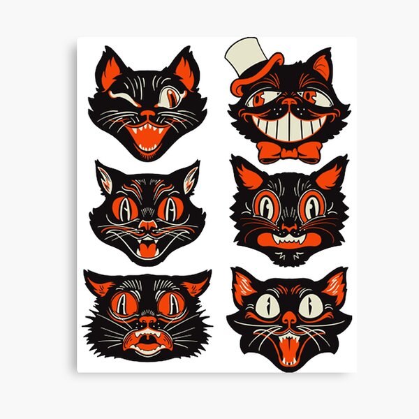Decoración: Animados De Gato Negro De Halloween | Redbubble Decoración: Animados De Gato Negro De Halloween | Redbubble