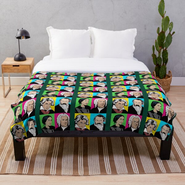 Item preview, Composers in pop art Ludwig van Beethoven Johannes Brahms Clara Schumann Johann Sebastian Bach designed and sold by MamaAwkwardd.