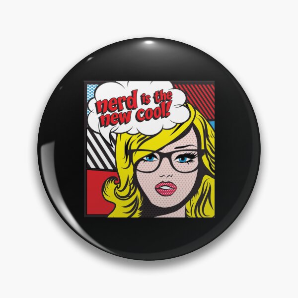 Item preview, Art Roy Lichtenstein Blonde Girl Motivational ,nerd is n the ew cool   designed and sold by MamaAwkwardd.
