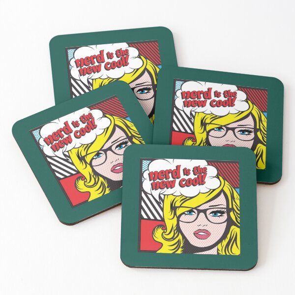 Item preview, Art Roy Lichtenstein Blonde Girl Motivational ,nerd is n the ew cool   designed and sold by MamaAwkwardd.