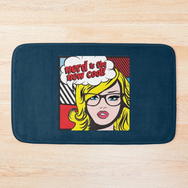 Item preview, Art Roy Lichtenstein Blonde Girl Motivational ,nerd is n the ew cool   designed and sold by MamaAwkwardd.