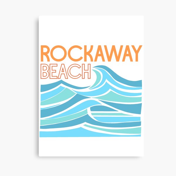 Rockaway Strandwellen Leinwanddruck
