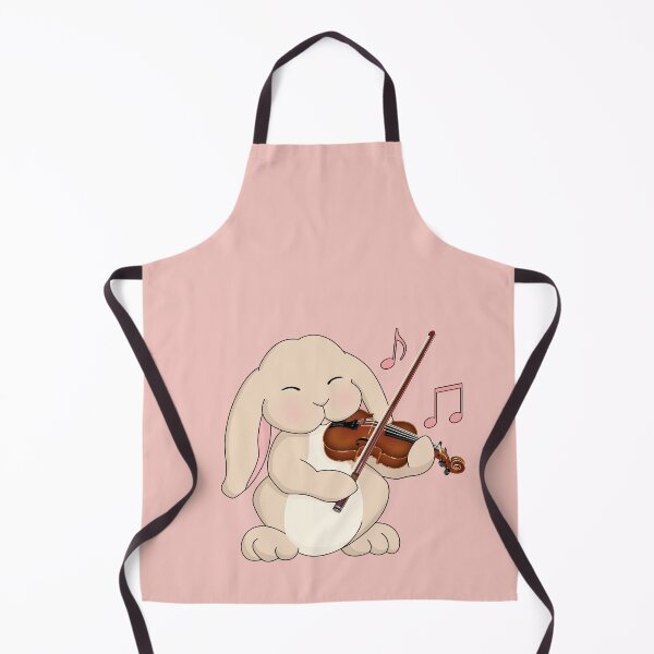 Item preview, Cute Rabbit Playing Violin - On Pink designed and sold by Jazznote.