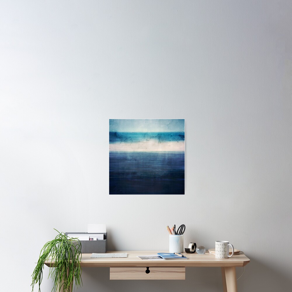 Abstract Seascape No 3 Poster