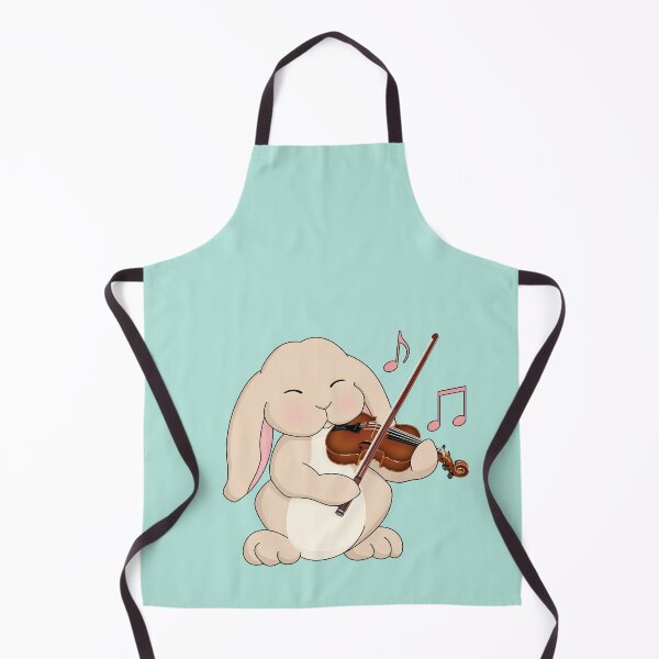 Item preview, Cute Rabbit Playing Violin - On Aqua designed and sold by Jazznote.