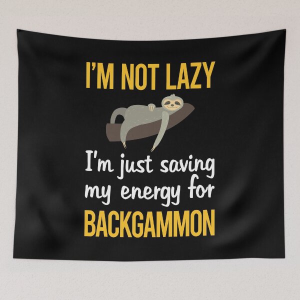 Item preview, Saving Energy Backgammon designed and sold by Dividestore.
