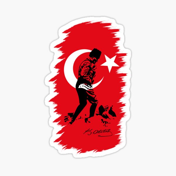 Aufkleber/Sticker Mustafa Kemal Atatürk Begründer Republik Türkei