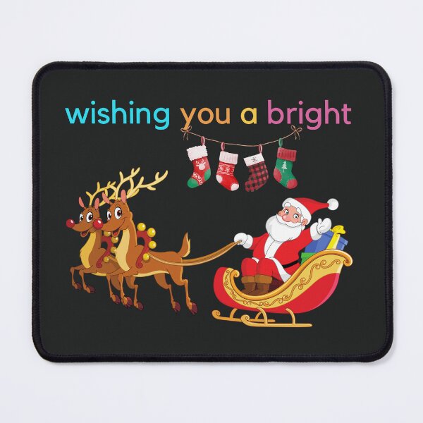 Item preview, Wishing you a bright, merry christmas designed and sold by pookamon14.