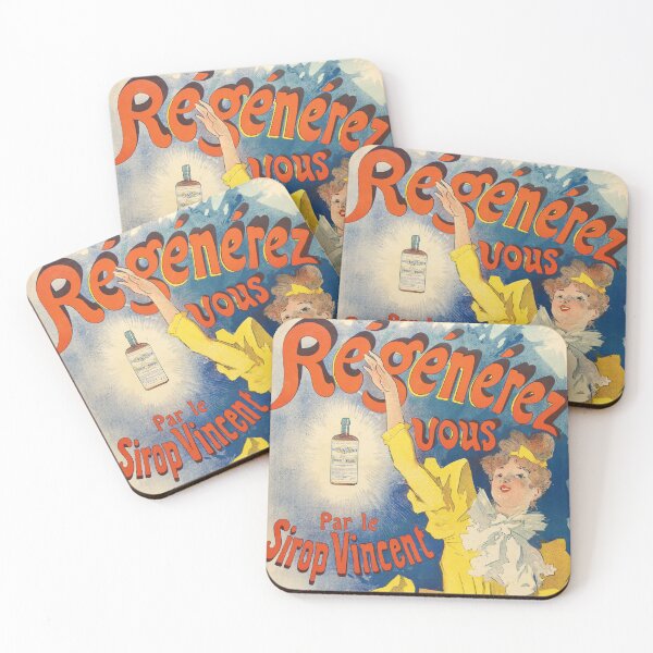 Item preview, REGENEREZ VOUS Par Le Sirop Vincent 1893 French Poster by Jules Cheret designed and sold by retroposters.