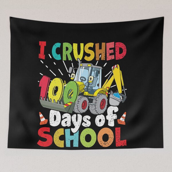 Item preview, I Crushed 100 Days Of School Construction Vehicle Boys designed and sold by Waleedw.