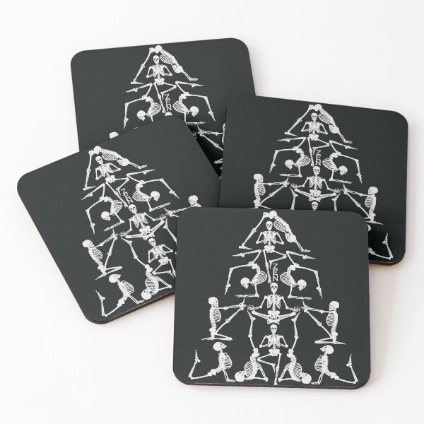 Item preview, Skeletons Yoga Poses Zen Trainer Halloween Costume designed and sold by paintdust.