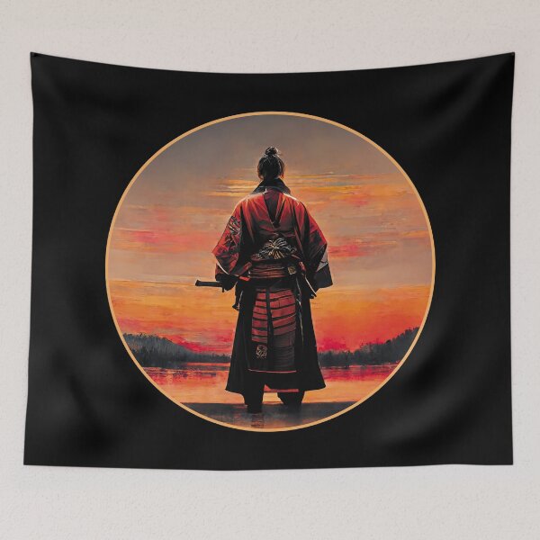 Item preview, Ronin Warrior Artistic Art Landscape | Lonely Samurai designed and sold by TMBTM.