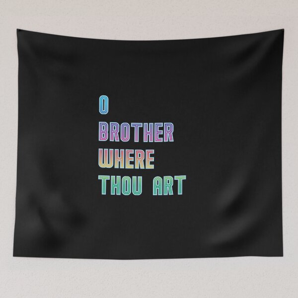 Item preview, o brother where thou art, Colorful letters  designed and sold by CraktmanShop.