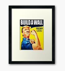 Trump 2017 Build A Wall Framed Print