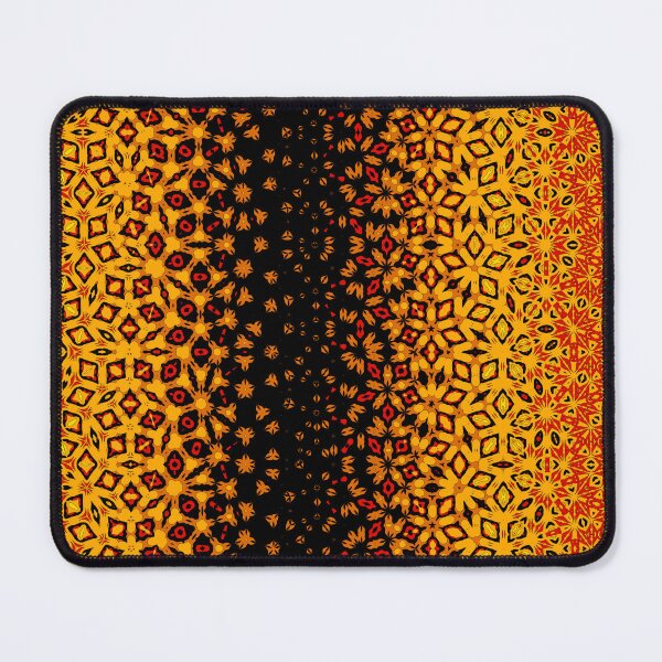Item preview, Flames to Eternal Darkness Geometry Optical Art Abstract Illusion Red Yellow Black Intense designed and sold by ArticLotusShop.