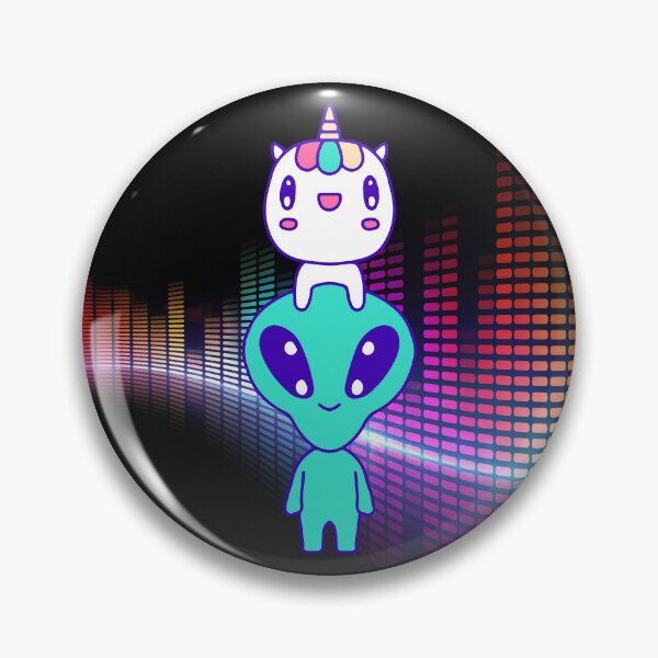 Item preview, Alien with a Unicorn Hat! designed and sold by tmdaliggr.