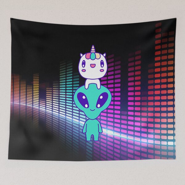 Item preview, Alien with a Unicorn Hat! designed and sold by tmdaliggr.