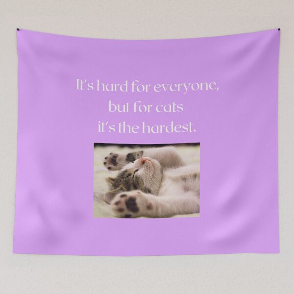 Item preview, The cat  rests and complains about the difficulties. designed and sold by sarantis.
