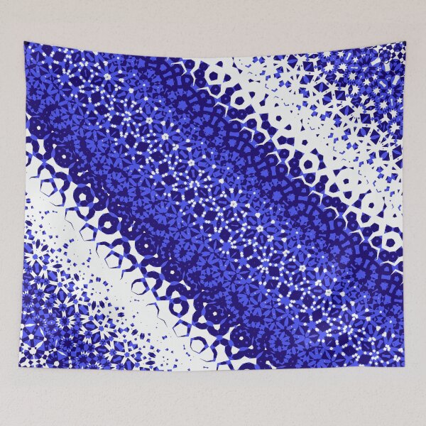 Item preview, Mighty Blue Power Abstract Geometry designed and sold by ArticLotusShop.