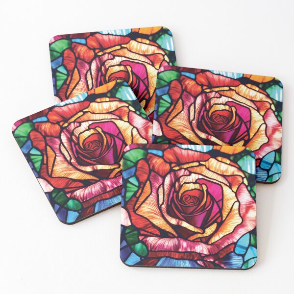 Item preview, Stained Glass  Rose designed and sold by MyMagicalPlace.