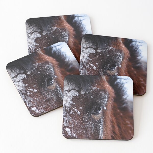 Item preview, horse eye in snow designed and sold by Jessinia Wallach.