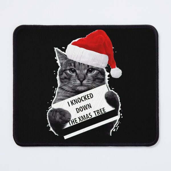 Item preview, Funny Cat Knock Down The Xmas Tree Merry Christmas designed and sold by loat904.