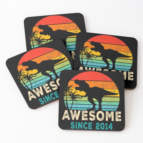 Item preview, 8th Birthday Dinosaur 8 Year Old Boy Awesome Since 2014 designed and sold by AlbredaAE.