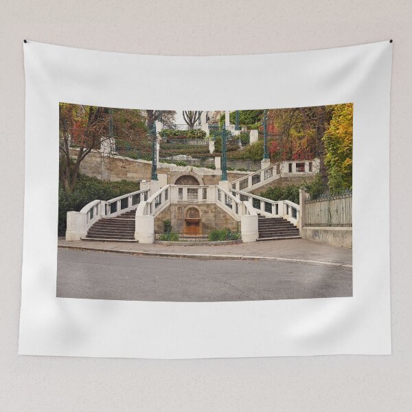 Item preview, Strudlhofstiege an old staircase in Vienna autumn  designed and sold by goceris.