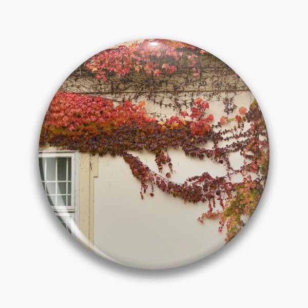 Item preview, the wall of an old house covered with creeper leafs autumn season Vienna  designed and sold by goceris.