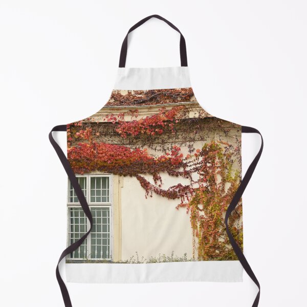 Item preview, the wall of an old house covered with creeper leafs autumn season Vienna designed and sold by goceris.