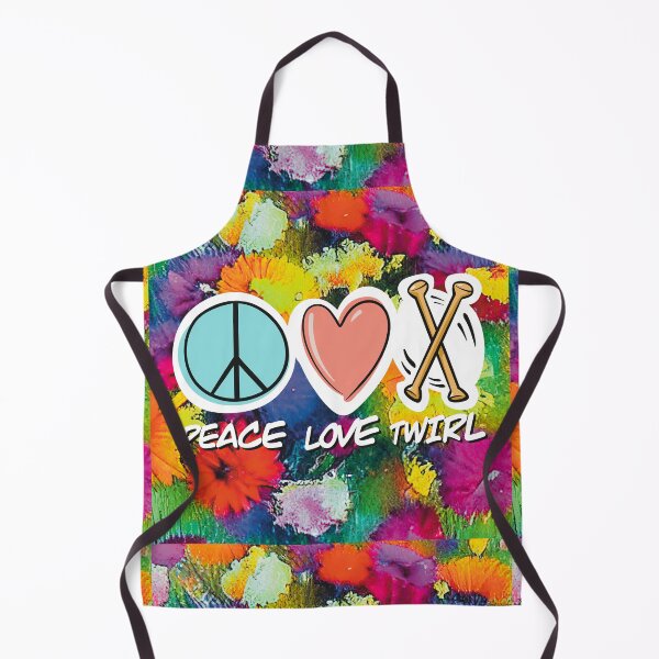 Item preview, Peace Love Twirl symbol Floral design designed and sold by SubtleSplit.