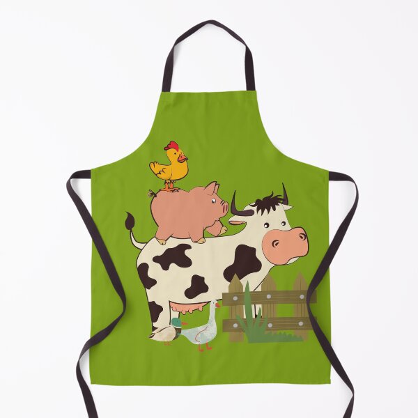 Item preview, farm animals at a fence designed and sold by Benlaniboutique.