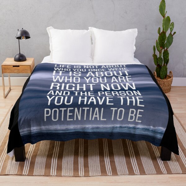 Item preview, Life is not abut who you once were it is about who you are right now. Motivational quote designed and sold by Stories To Inspire - Motivational Jewish Quotes.