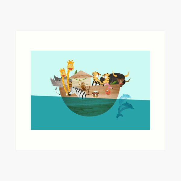 Arche Noah – Alle Tiere an Bord Kunstdruck