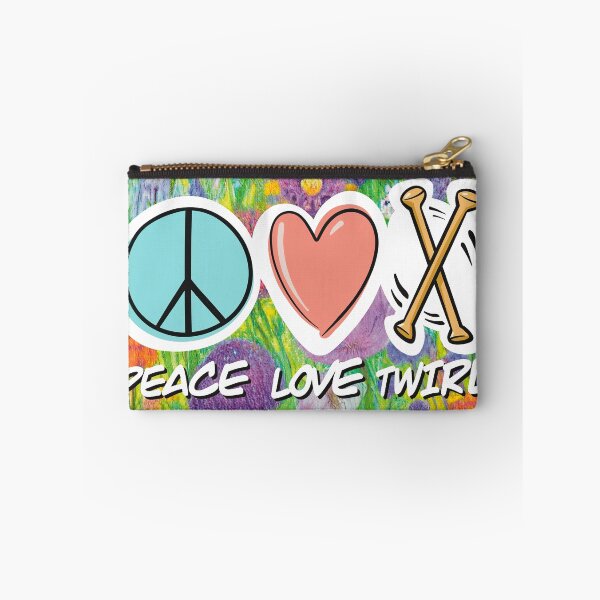 Item preview, Peace Love Twirl symbol pastel flowers design designed and sold by SubtleSplit.