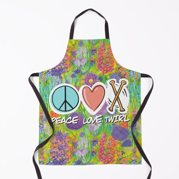 Item preview, Peace Love Twirl symbol pastel flowers design designed and sold by SubtleSplit.