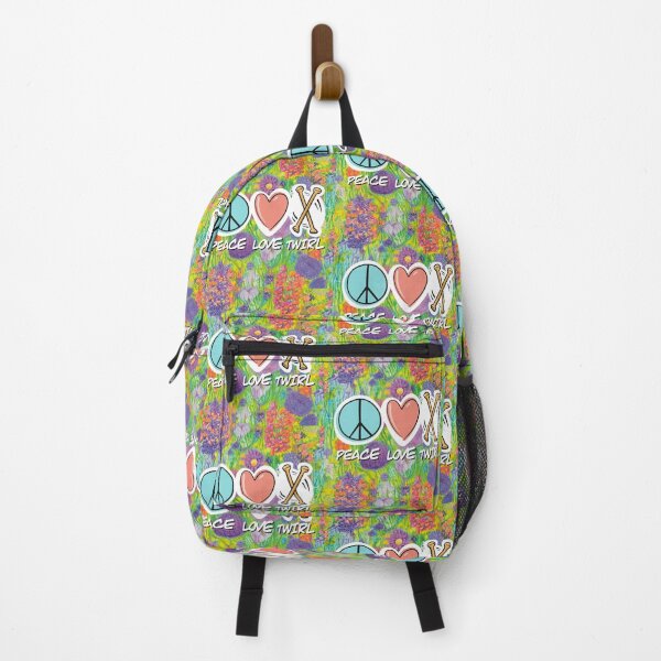 Item preview, Peace Love Twirl symbol pastel flowers design designed and sold by SubtleSplit.