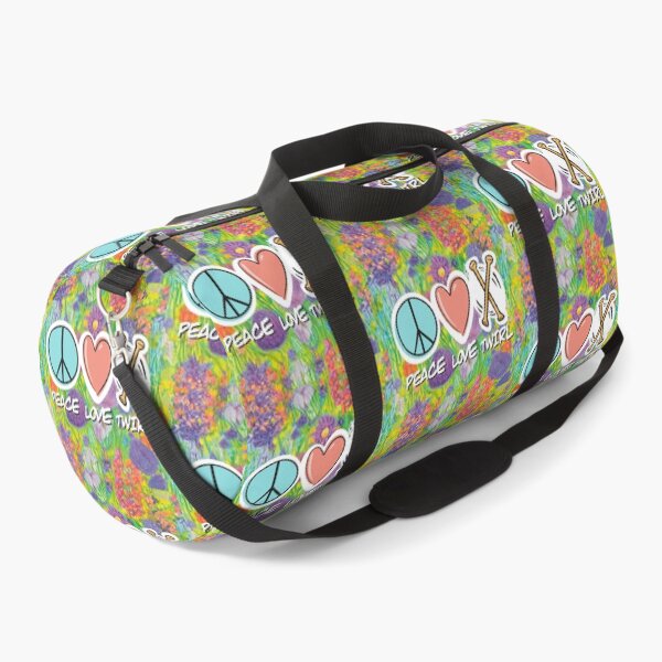 Item preview, Peace Love Twirl symbol pastel flowers design designed and sold by SubtleSplit.