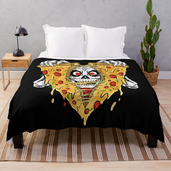 Item preview, Skull Open Pizza Art Graphic Halloween designed and sold by loat904.