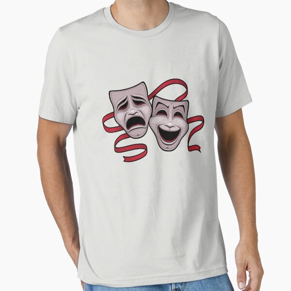 Máscaras de teatro de comedia y tragedia Camiseta esencial