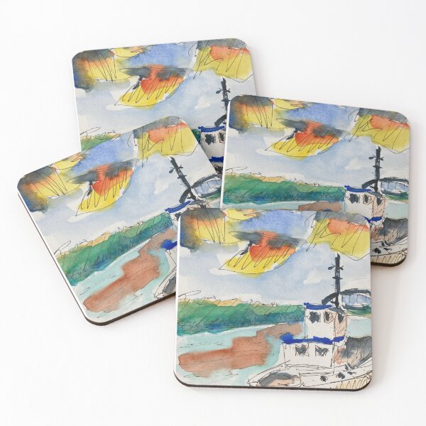 Item preview, Boat at Sunset designed and sold by BruceJones12.
