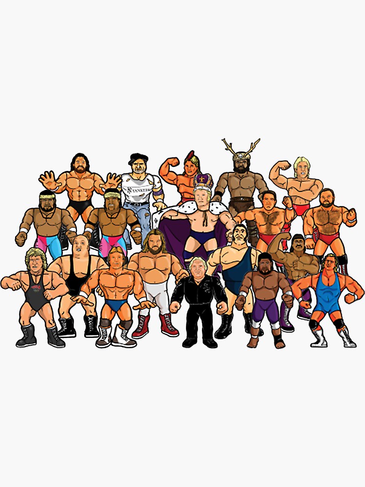 "The Wrestling Family" Sticker for Sale by Unlica822 Redbubble