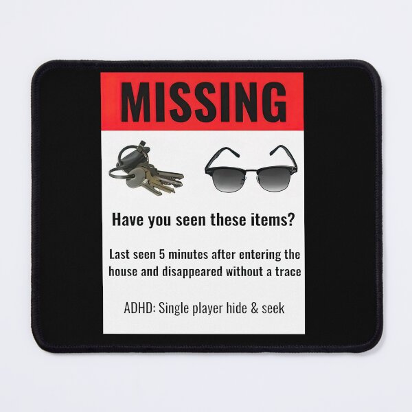 Item preview, Missing Items Tee Funny ADHD Neurodivergent designed and sold by loat904.