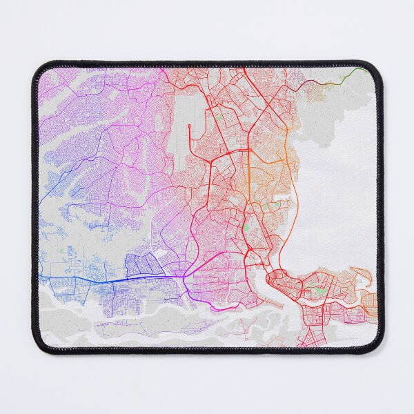Item preview, Lagos City Map of Nigeria - Colorful designed and sold by deMAP.