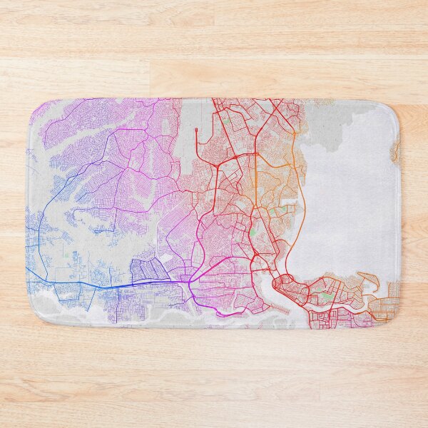 Item preview, Lagos City Map of Nigeria - Colorful designed and sold by deMAP.