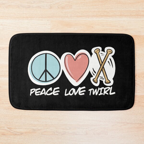 Item preview, Peace Love Twirl symbol design designed and sold by SubtleSplit.